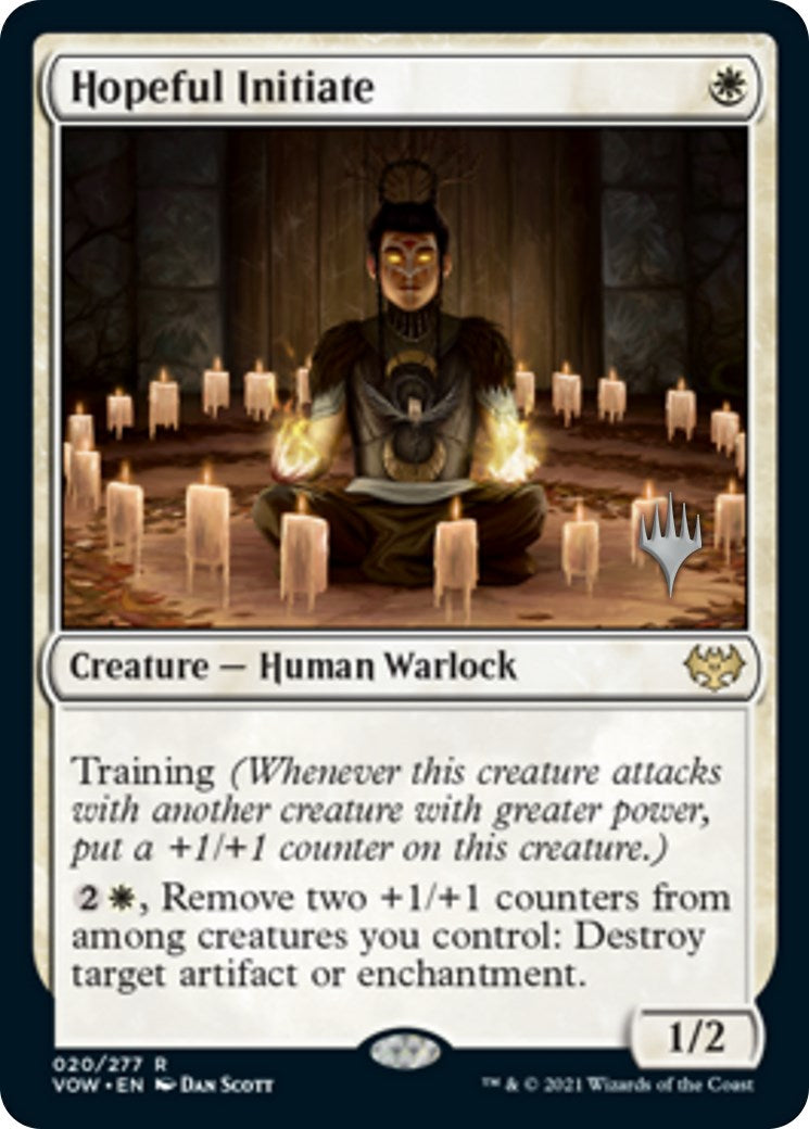 Hopeful Initiate (Promo Pack) [Innistrad: Crimson Vow Promos] | Rook's Games and More