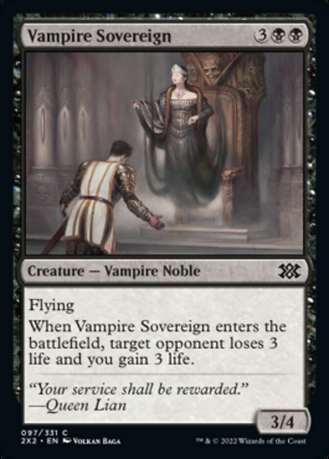 Vampire Sovereign [Double Masters 2022] | Rook's Games and More