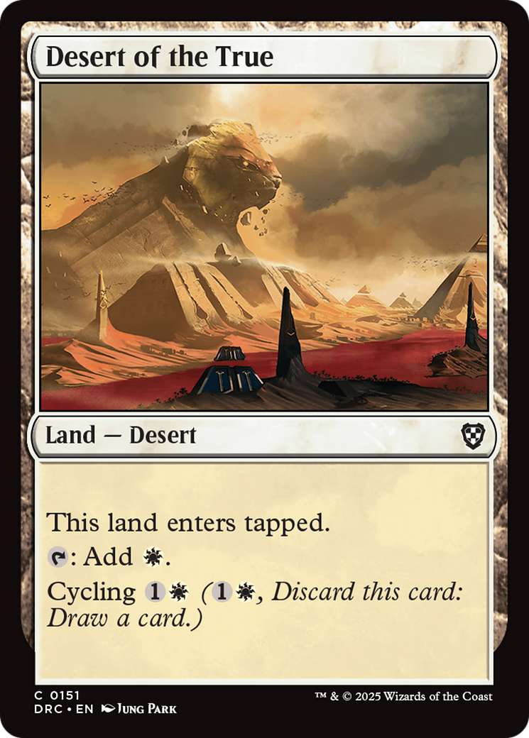 Desert of the True [Aetherdrift Commander] | Rook's Games and More