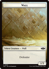 Insect (0023) // Wall Double-Sided Token [Tarkir: Dragonstorm Commander Tokens] | Rook's Games and More
