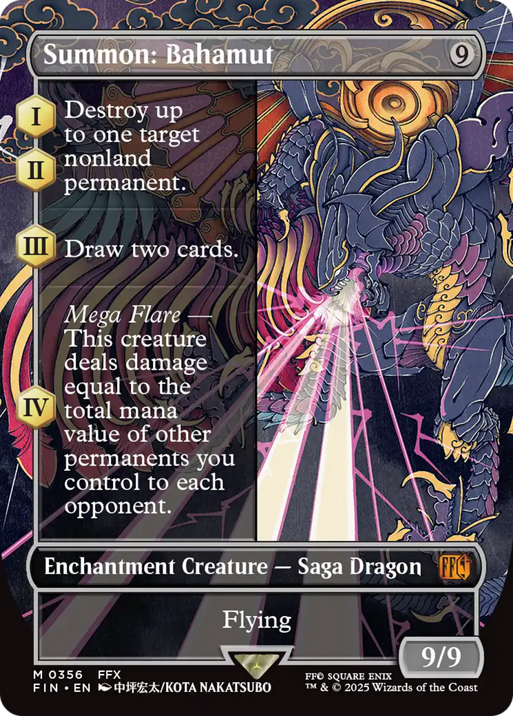 Summon: Bahamut (Borderless) [FINAL FANTASY] | Rook's Games and More
