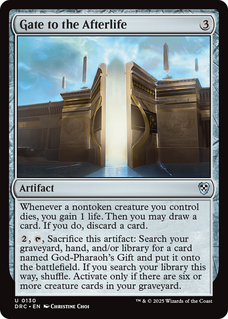 Gate to the Afterlife [Aetherdrift Commander] | Rook's Games and More