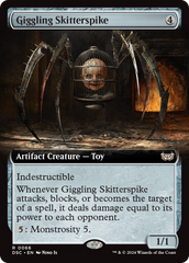 Giggling Skitterspike (Extended Art) [Duskmourn: House of Horror Commander] | Rook's Games and More