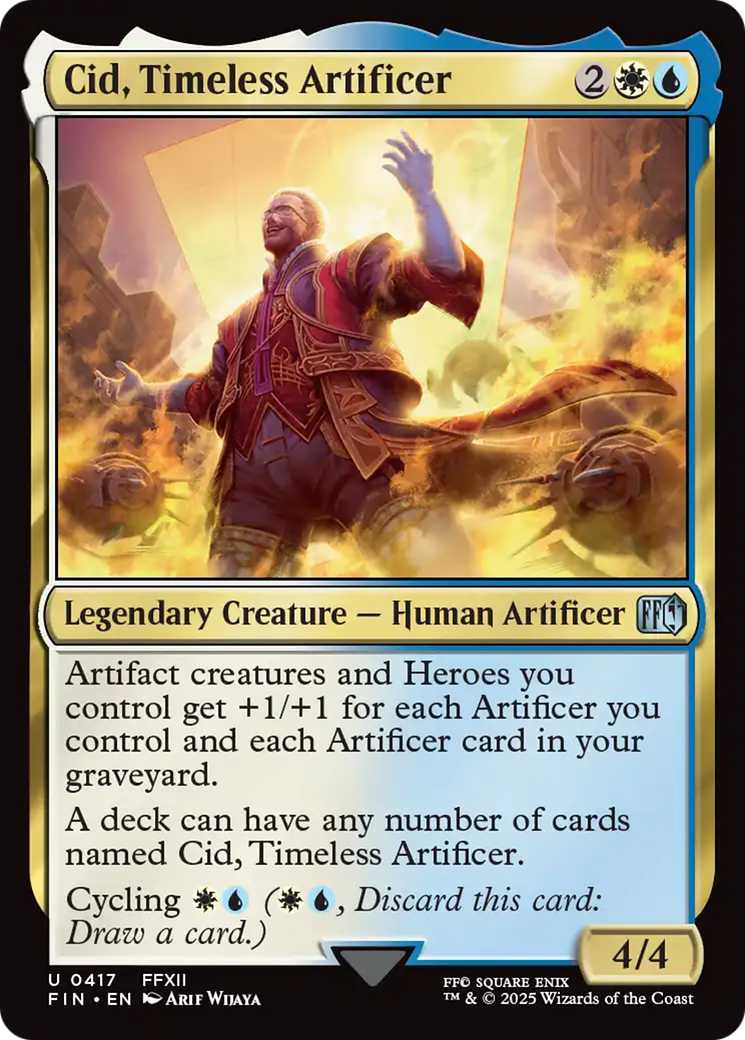 Cid, Timeless Artificer (0417) [FINAL FANTASY] | Rook's Games and More