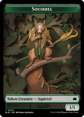 Squirrel // Food Double-Sided Token [Bloomburrow Tokens] | Rook's Games and More