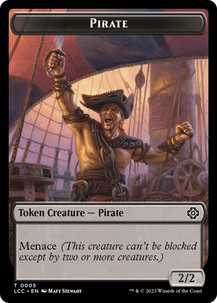 City's Blessing // Pirate (0005) Double-Sided Token [The Lost Caverns of Ixalan Commander Tokens] | Rook's Games and More