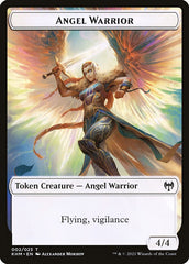 Human Warrior // Angel Warrior Double-Sided Token [Kaldheim Tokens] | Rook's Games and More