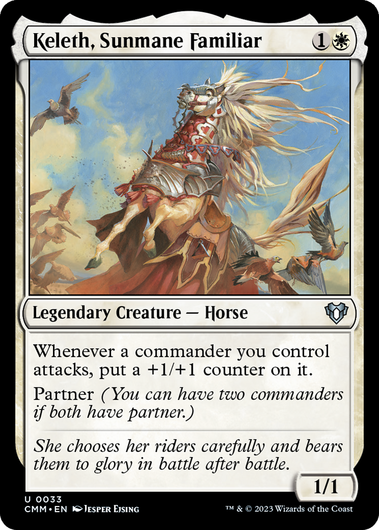 Keleth, Sunmane Familiar [Commander Masters] | Rook's Games and More