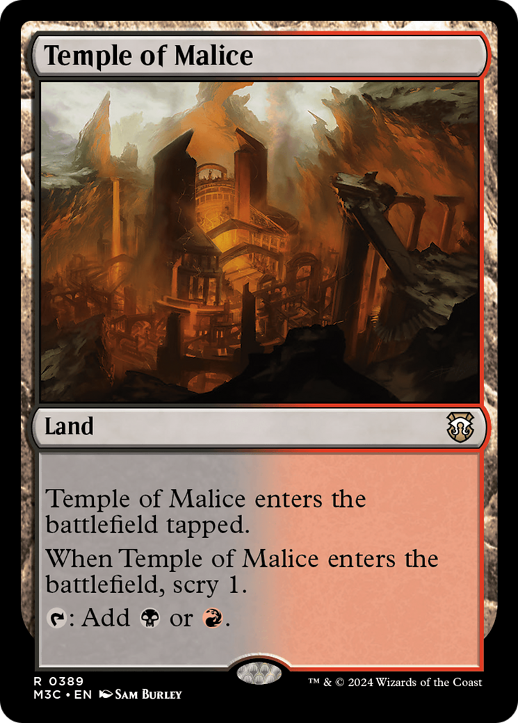 Temple of Malice (Ripple Foil) [Modern Horizons 3 Commander] | Rook's Games and More