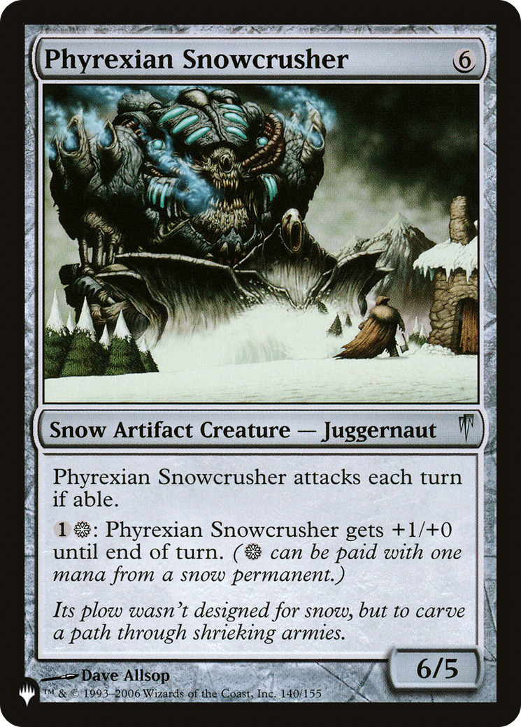 Phyrexian Snowcrusher [The List] | Rook's Games and More