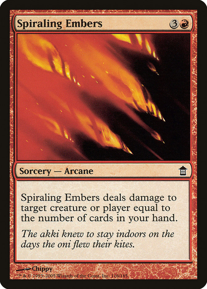 Spiraling Embers [Saviors of Kamigawa] | Rook's Games and More