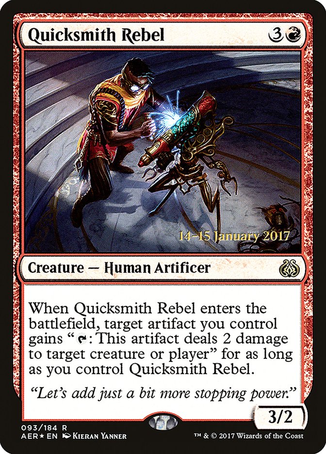 Quicksmith Rebel [Aether Revolt Prerelease Promos] | Rook's Games and More