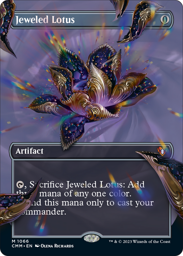 Jeweled Lotus (Borderless Textured Foil Frame Break) [Commander Masters] | Rook's Games and More