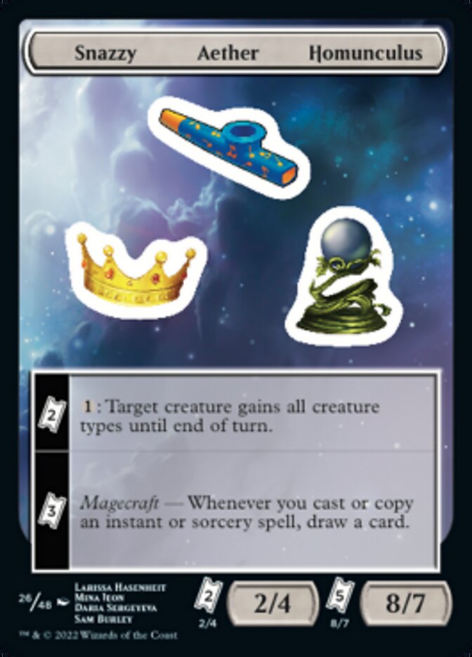 Snazzy Aether Homunculus [Unfinity Stickers] | Rook's Games and More