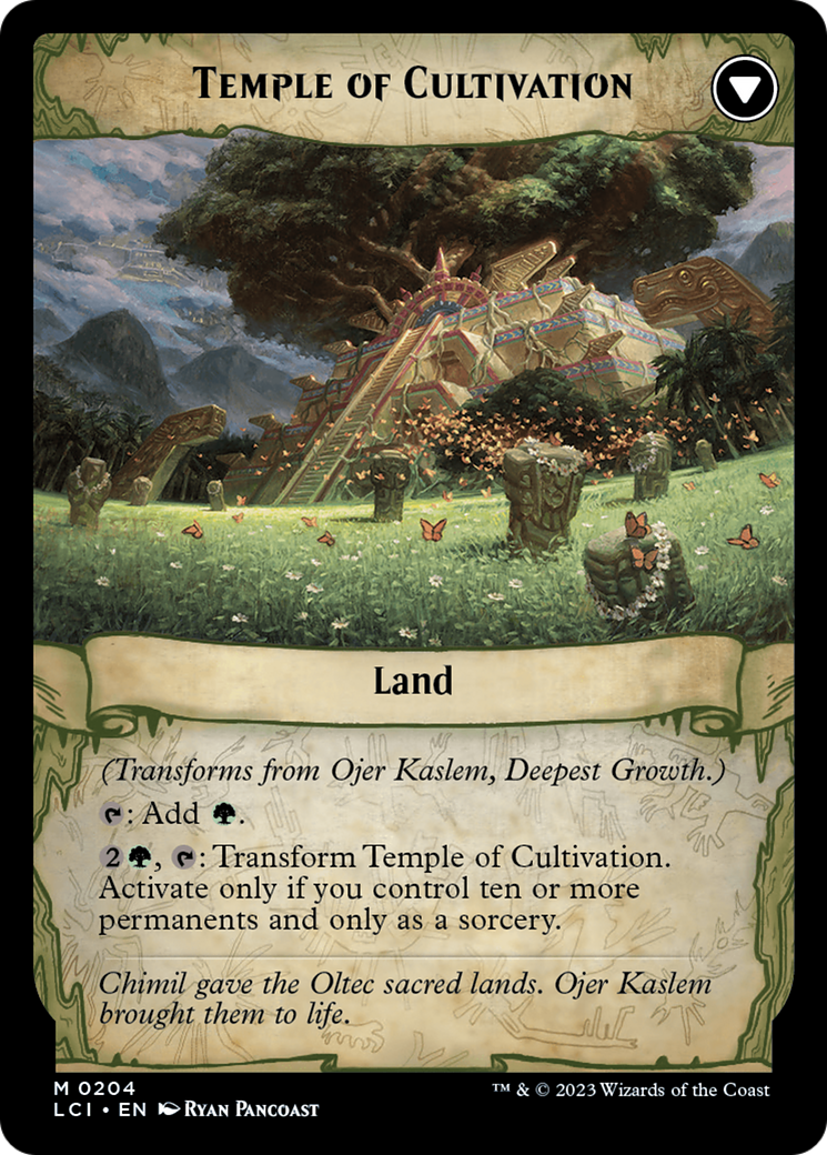 Ojer Kaslem, Deepest Growth // Temple of Cultivation [The Lost Caverns of Ixalan Prerelease Cards] | Rook's Games and More