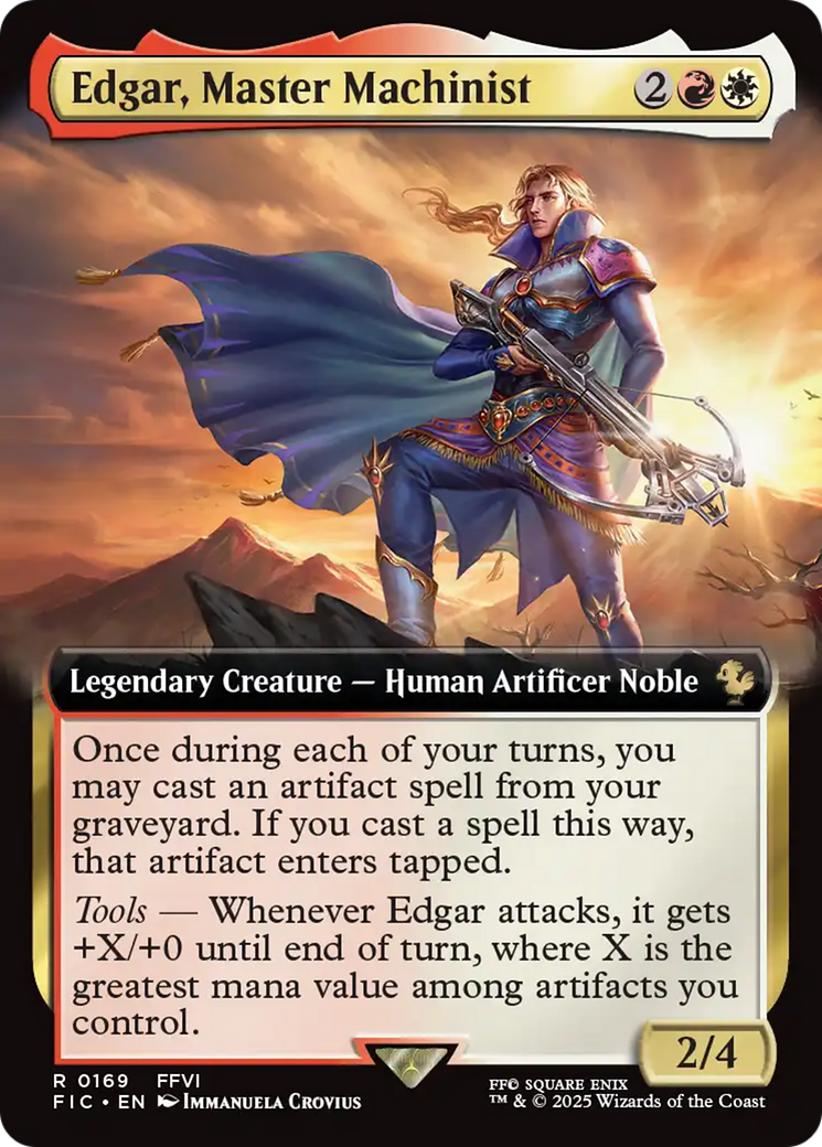 Edgar, Master Machinist (Extended Art) [FINAL FANTASY Commander] | Rook's Games and More