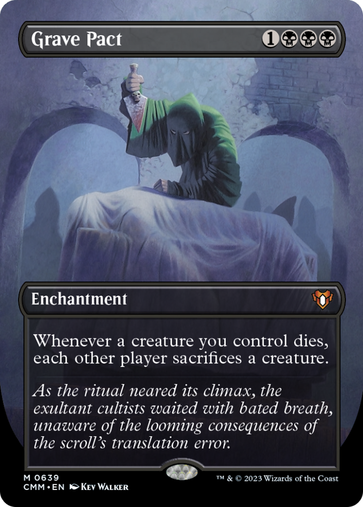 Grave Pact (Borderless Alternate Art) [Commander Masters] | Rook's Games and More