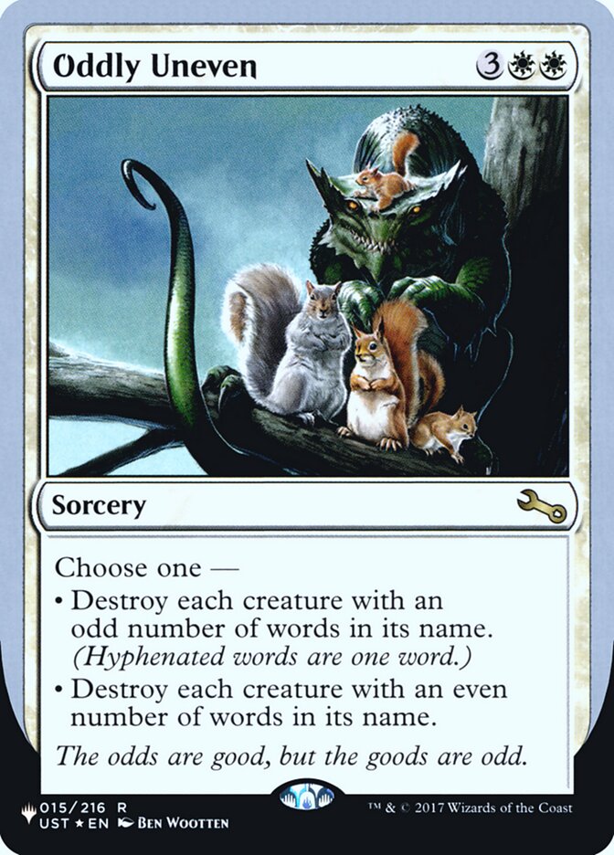 Oddly Uneven (Unfinity Foil Edition) [The List] | Rook's Games and More