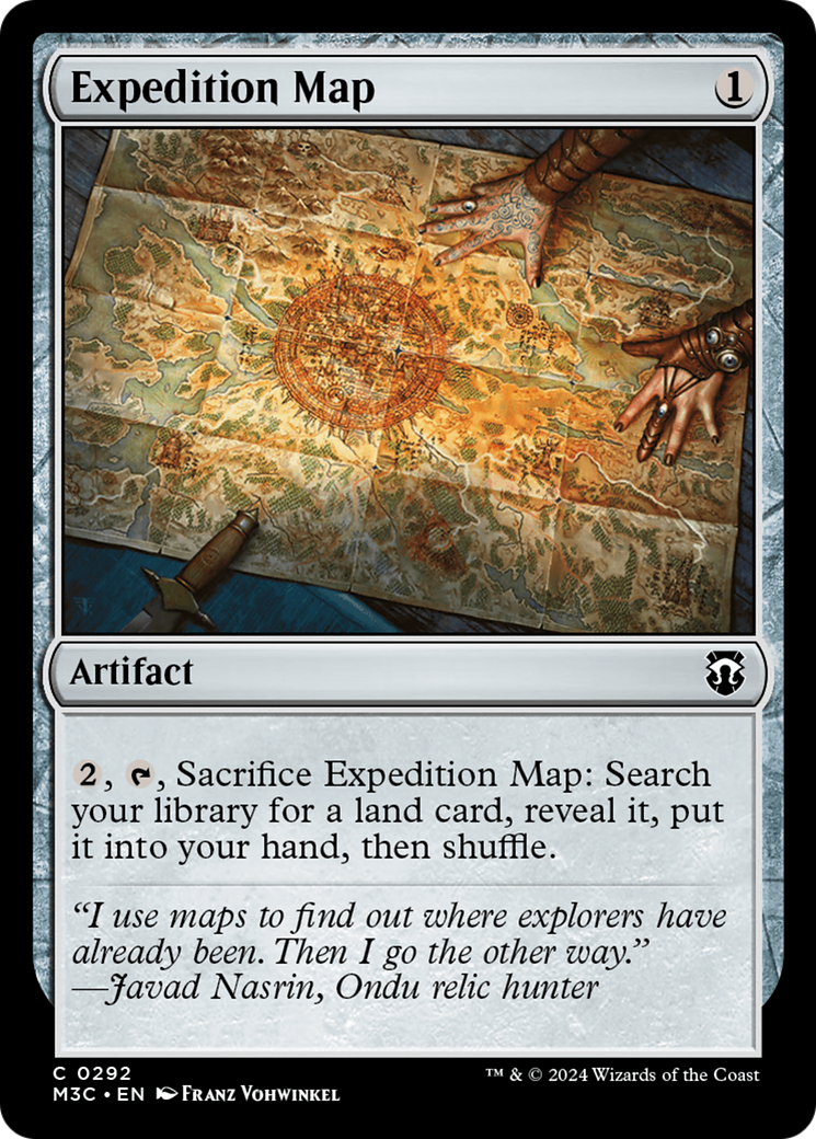 Expedition Map (Ripple Foil) [Modern Horizons 3 Commander] | Rook's Games and More