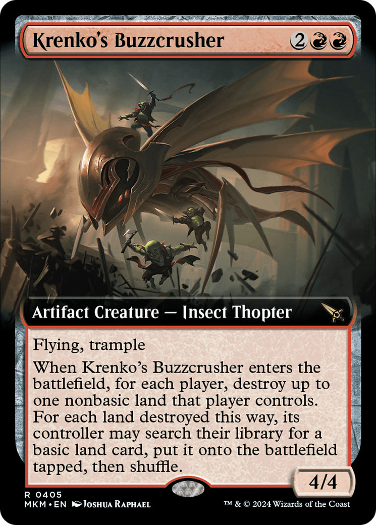 Krenko's Buzzcrusher (Extended Art) [Murders at Karlov Manor] | Rook's Games and More