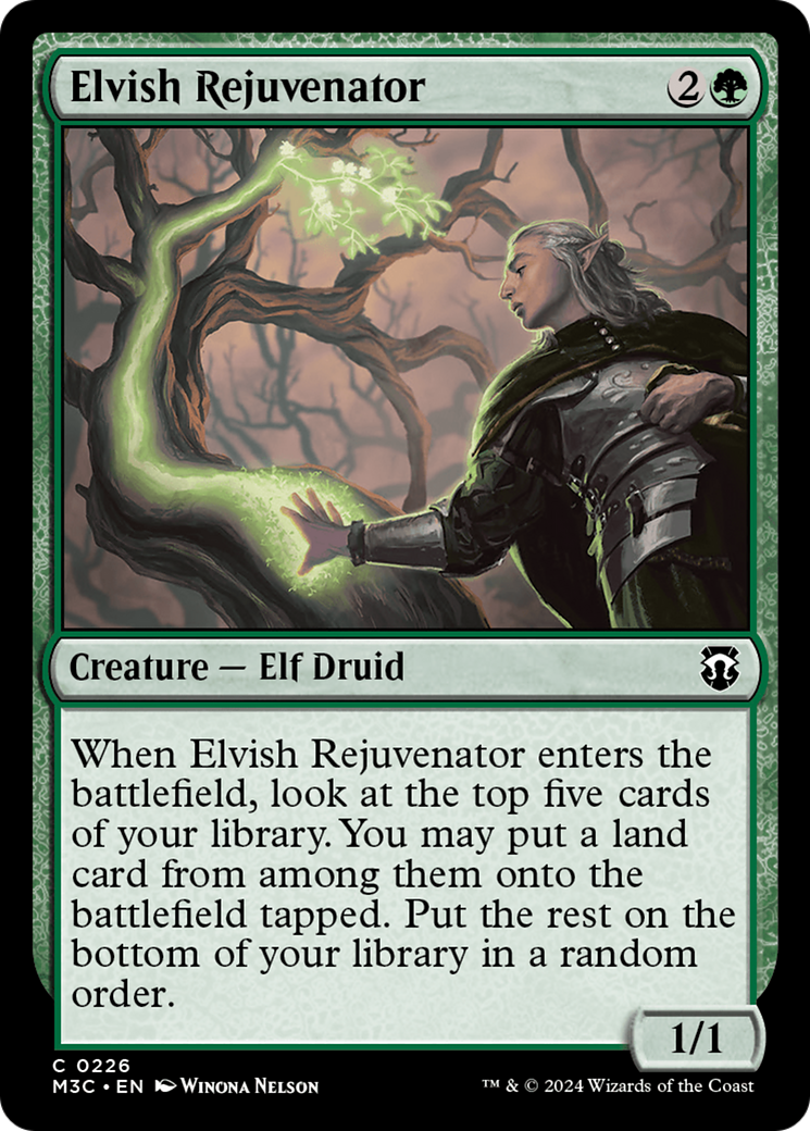 Elvish Rejuvenator (Ripple Foil) [Modern Horizons 3 Commander] | Rook's Games and More