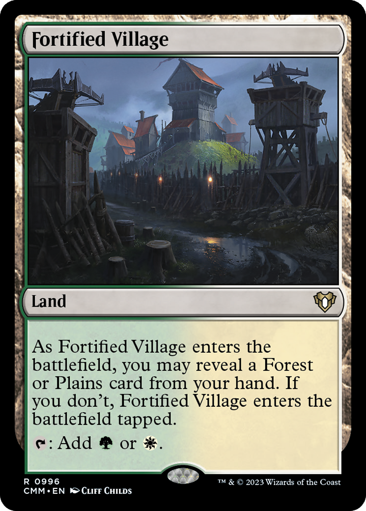 Fortified Village [Commander Masters] | Rook's Games and More