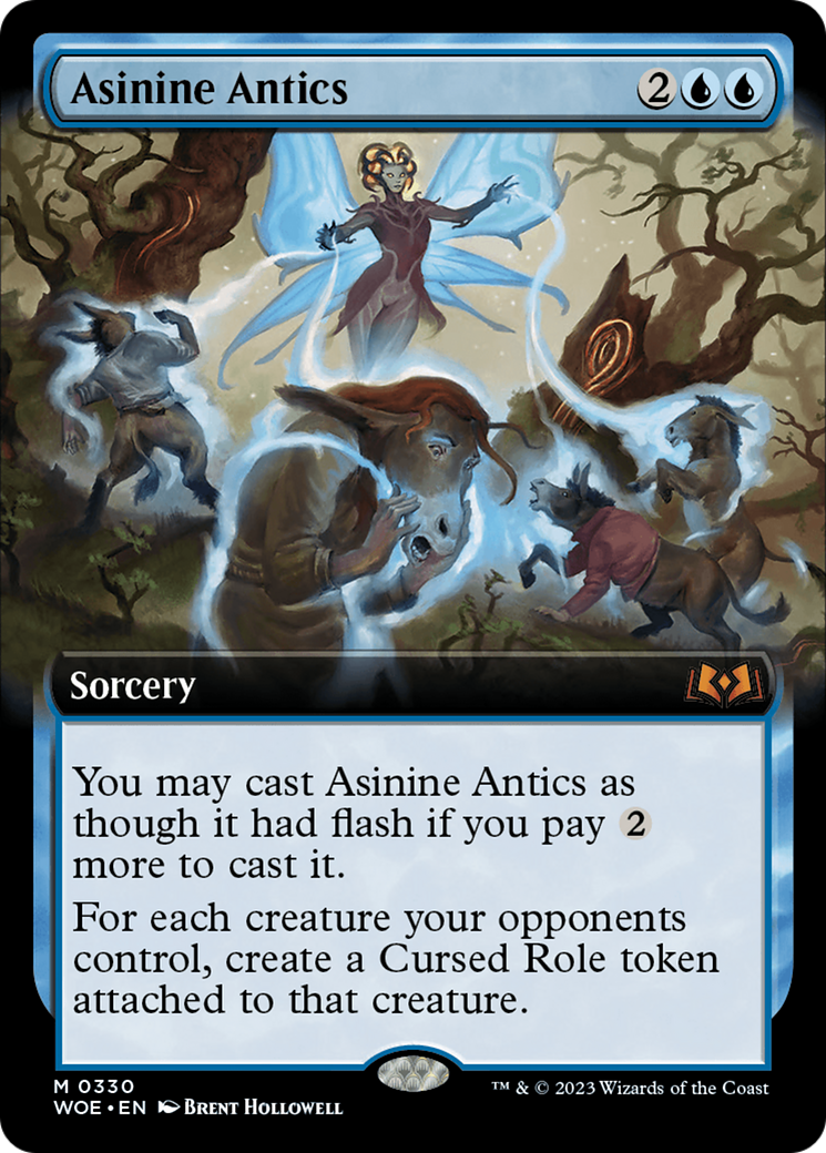 Asinine Antics (Extended Art) [Wilds of Eldraine] | Rook's Games and More