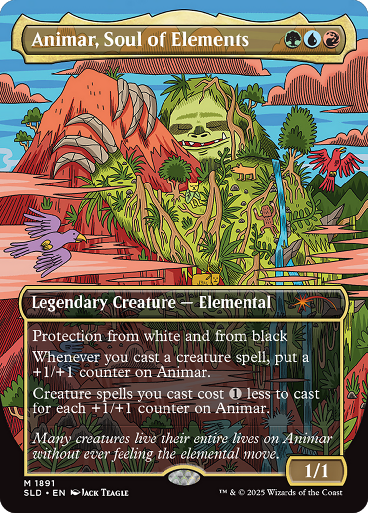 Animar, Soul of Elements (Rainbow Foil) [Secret Lair Drop Series] | Rook's Games and More