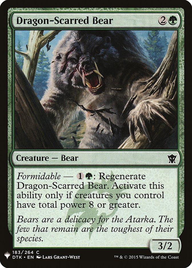 Dragon-Scarred Bear [Mystery Booster] | Rook's Games and More