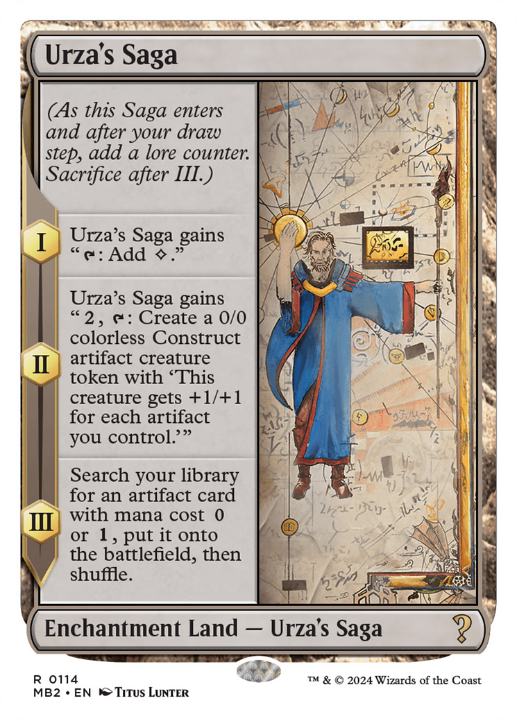 Urza's Saga (White Border) [Mystery Booster 2] | Rook's Games and More