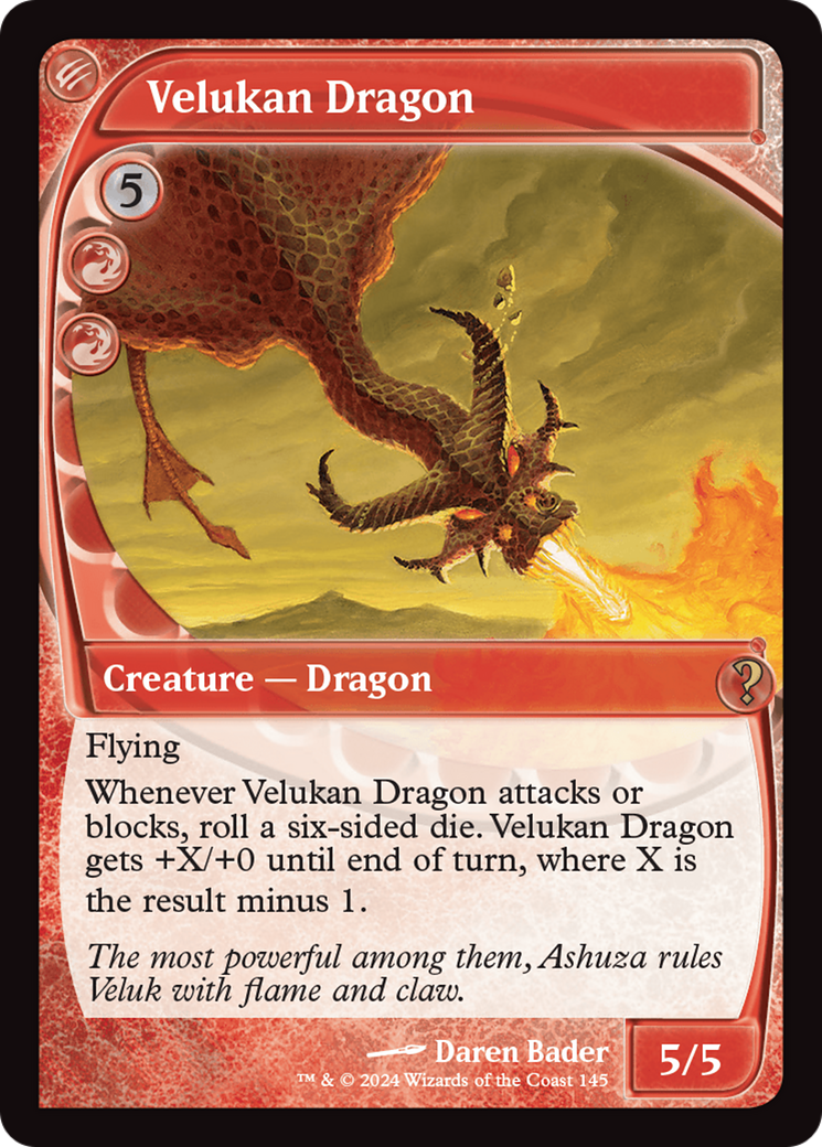 Velukan Dragon (Future Sight) [Mystery Booster 2] | Rook's Games and More