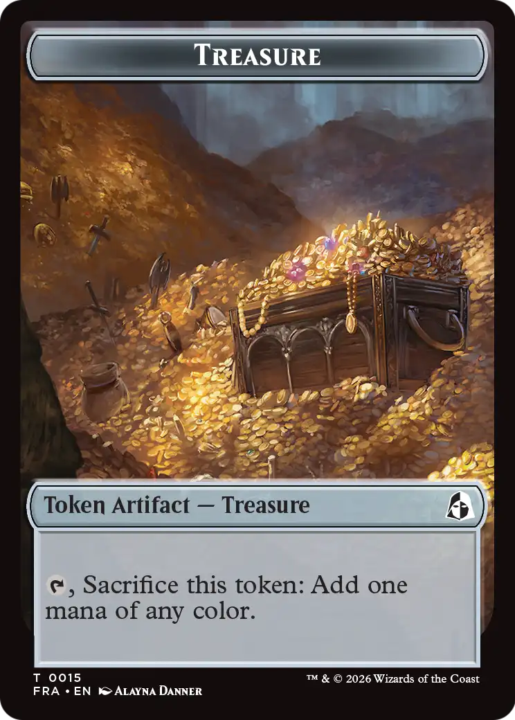 Angel (0003) // Treasure Double-Sided Token [Reality Fracture Tokens] | Rook's Games and More