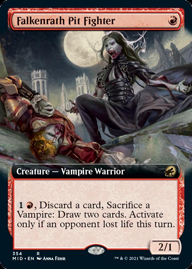 Falkenrath Pit Fighter (Extended Art) [Innistrad: Midnight Hunt] | Rook's Games and More