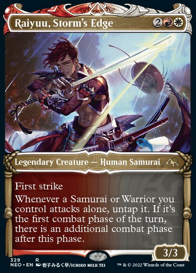 Raiyuu, Storm's Edge (Showcase Samurai) [Kamigawa: Neon Dynasty] | Rook's Games and More