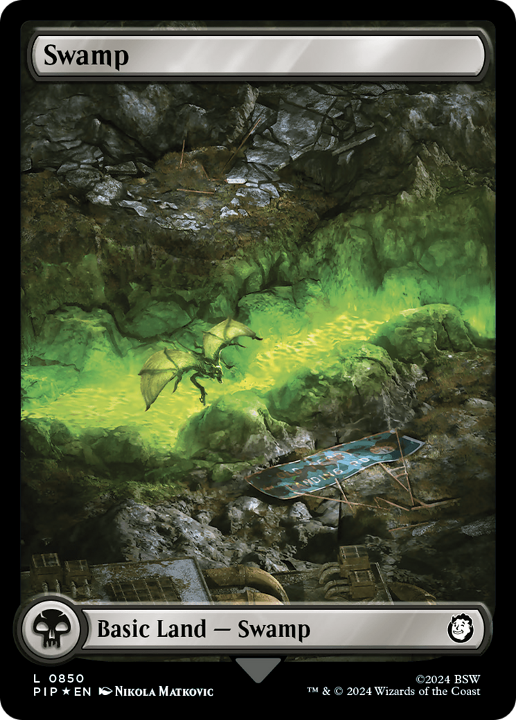 Swamp (0850) (Surge Foil) [Fallout] | Rook's Games and More