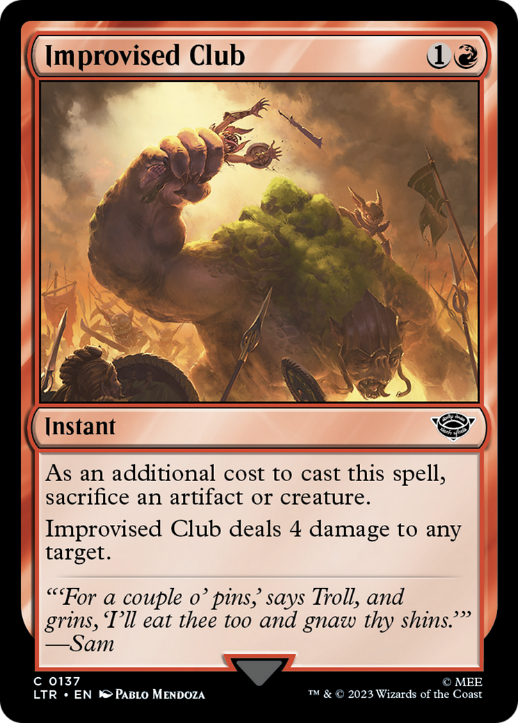 Improvised Club [The Lord of the Rings: Tales of Middle-Earth] | Rook's Games and More