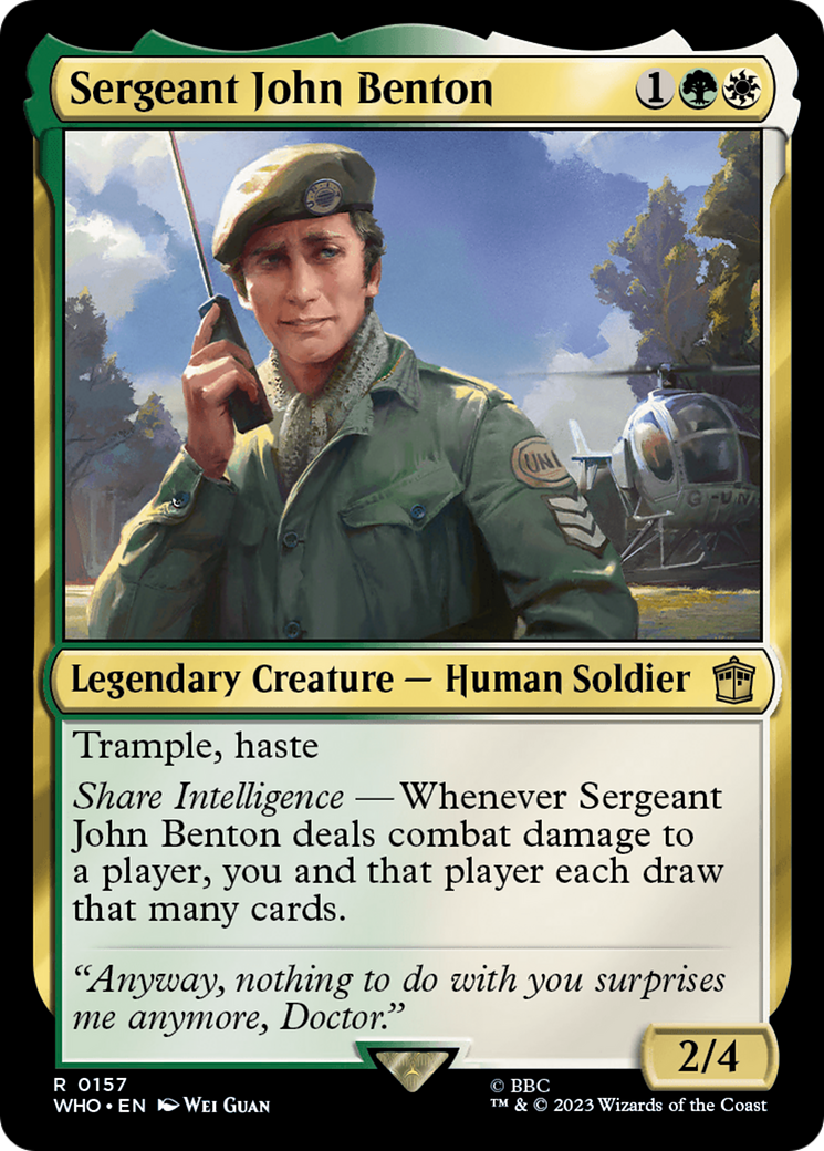 Sergeant John Benton [Doctor Who] | Rook's Games and More