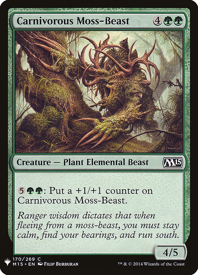 Carnivorous Moss-Beast [Mystery Booster] | Rook's Games and More