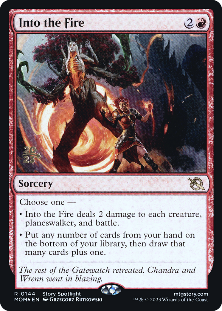 Into the Fire [March of the Machine Prerelease Promos] | Rook's Games and More