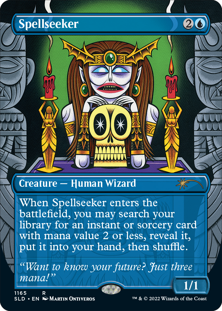 Spellseeker (Borderless) [Secret Lair Drop Series] | Rook's Games and More