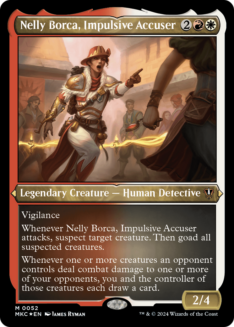 Nelly Borca, Impulsive Accuser (Display Commander) [Murders at Karlov Manor Commander] | Rook's Games and More