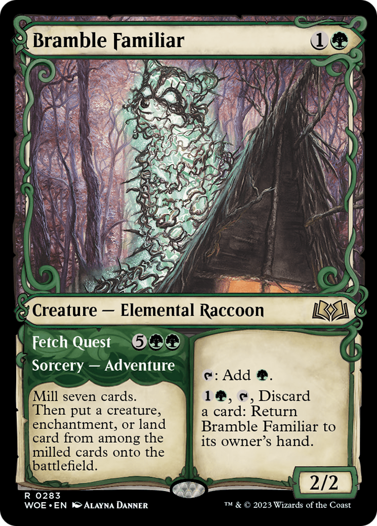 Bramble Familiar // Fetch Quest (Showcase) [Wilds of Eldraine] | Rook's Games and More