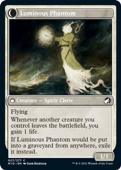 Lunarch Veteran // Luminous Phantom [Innistrad: Midnight Hunt] | Rook's Games and More