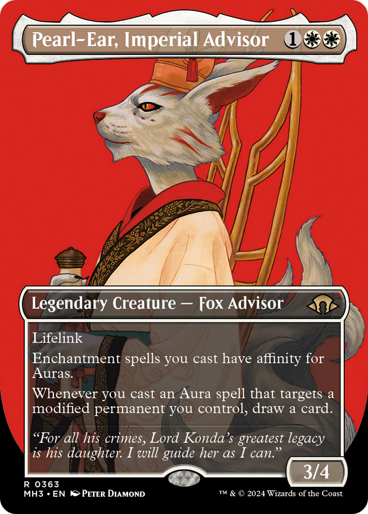 Pearl-Ear, Imperial Advisor (Borderless) [Modern Horizons 3] | Rook's Games and More