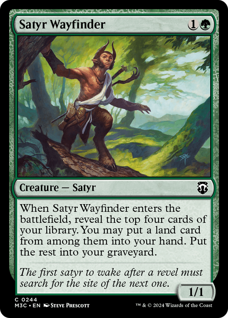 Satyr Wayfinder (Ripple Foil) [Modern Horizons 3 Commander] | Rook's Games and More