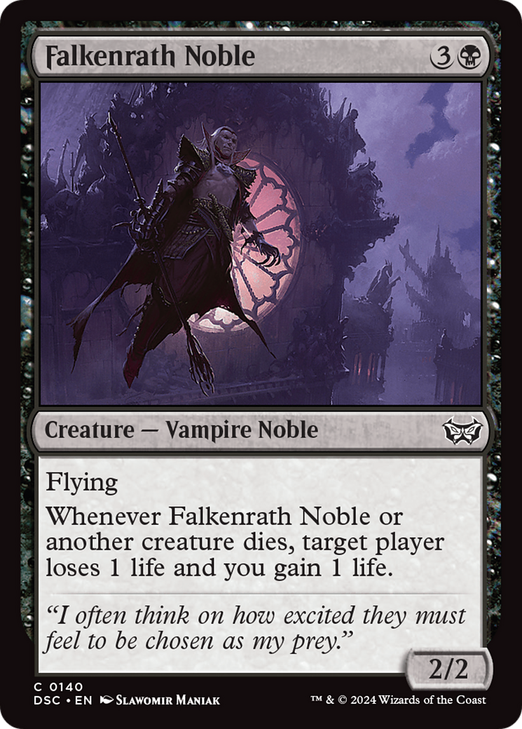 Falkenrath Noble [Duskmourn: House of Horror Commander] | Rook's Games and More