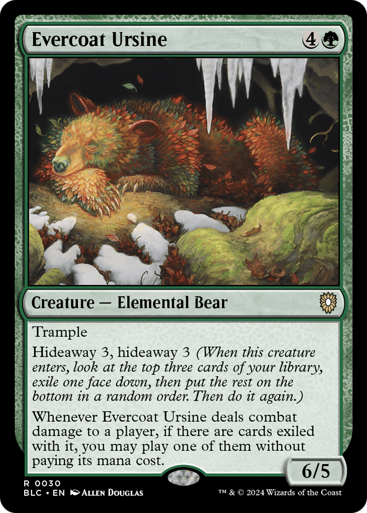 Evercoat Ursine [Bloomburrow Commander] | Rook's Games and More