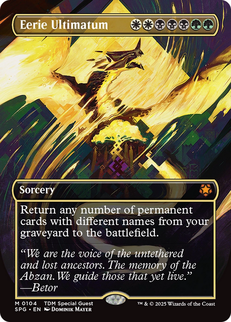 Eerie Ultimatum (Borderless) [Tarkir: Dragonstorm Special Guests] | Rook's Games and More