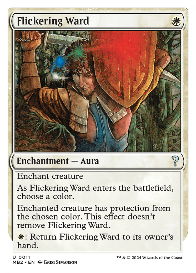 Flickering Ward (White Border) [Mystery Booster 2] | Rook's Games and More