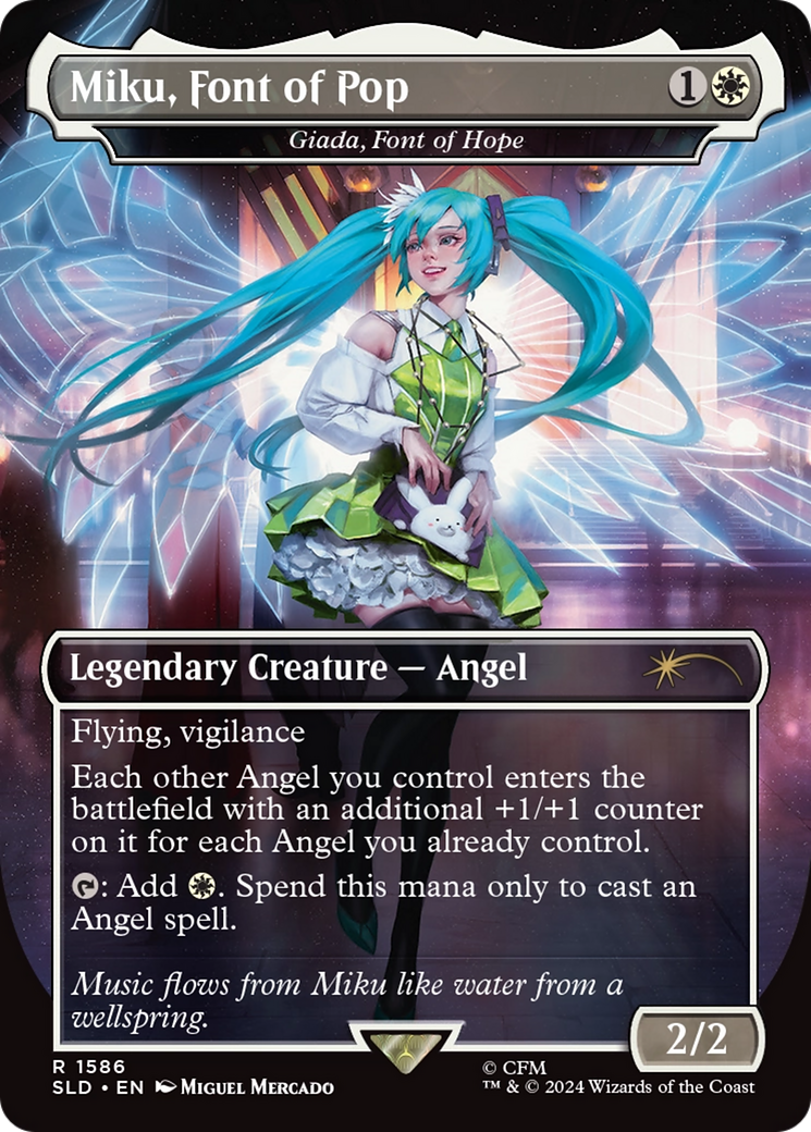 Miku, Font of Pop - Giada, Font of Hope (Rainbow Foil) [Secret Lair Drop Series] | Rook's Games and More